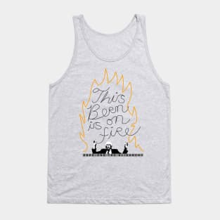 Bernie Sanders This Bern is on Fire Tank Top